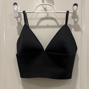 Clover Canyon Black Crop Top with Adjustable Straps -